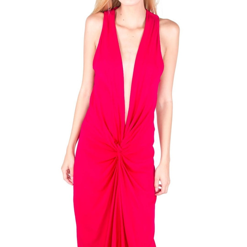 Diane von Furstenberg Deep Plunge Gown